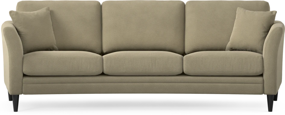 Eden - 3-sits soffa svängd - Beige