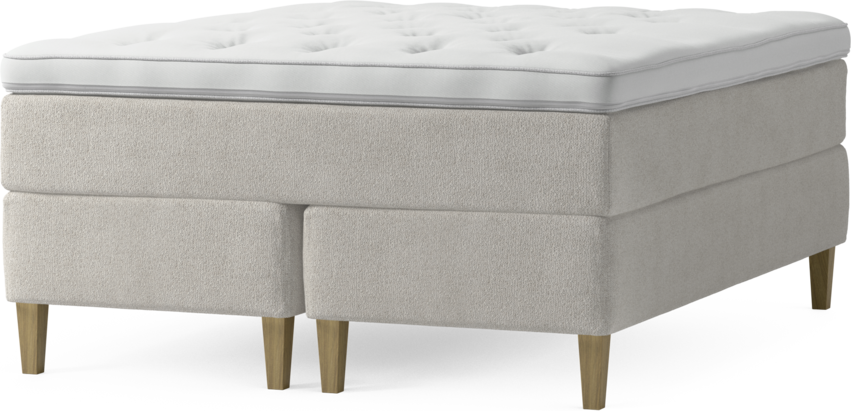 Delux Dream - Kontinentalsäng, dubbelsäng med bäddmadrass och sängben