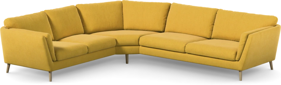 Madison Lux - Hörnsoffa 2+3-sits, hörn 2 - Gul
