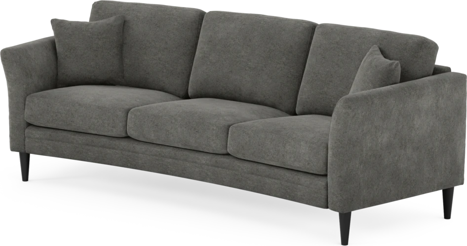 Eden - 3-sits soffa svängd - Grå