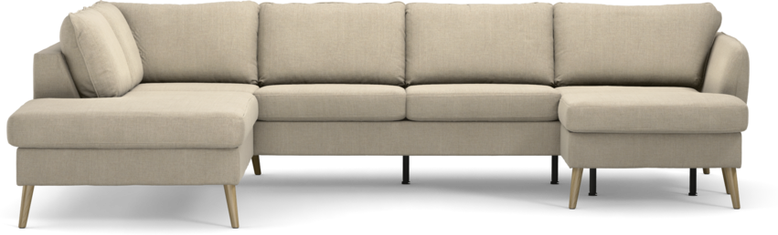 County - 3-sits soffa med divan vänster och schäslong höger - Beige