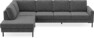 Sierra - 3-sits soffa med divan vänster - Grå