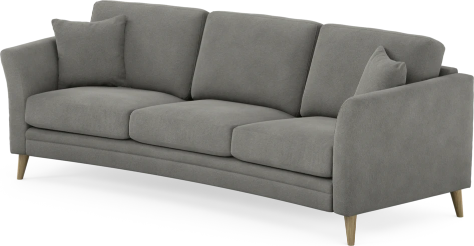 Eden - 3-sits soffa svängd - Grå
