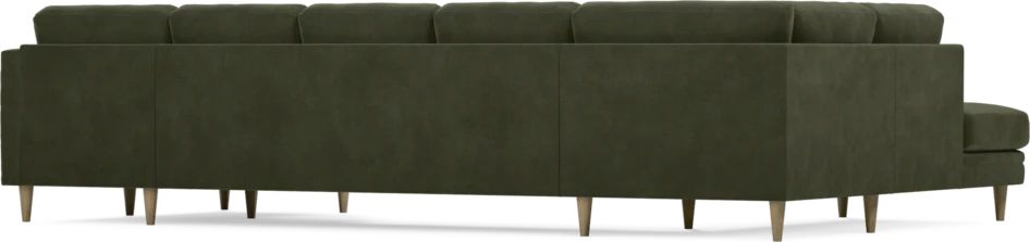 Eden - 3-sits soffa med divan vänster och schäslong höger - Grön