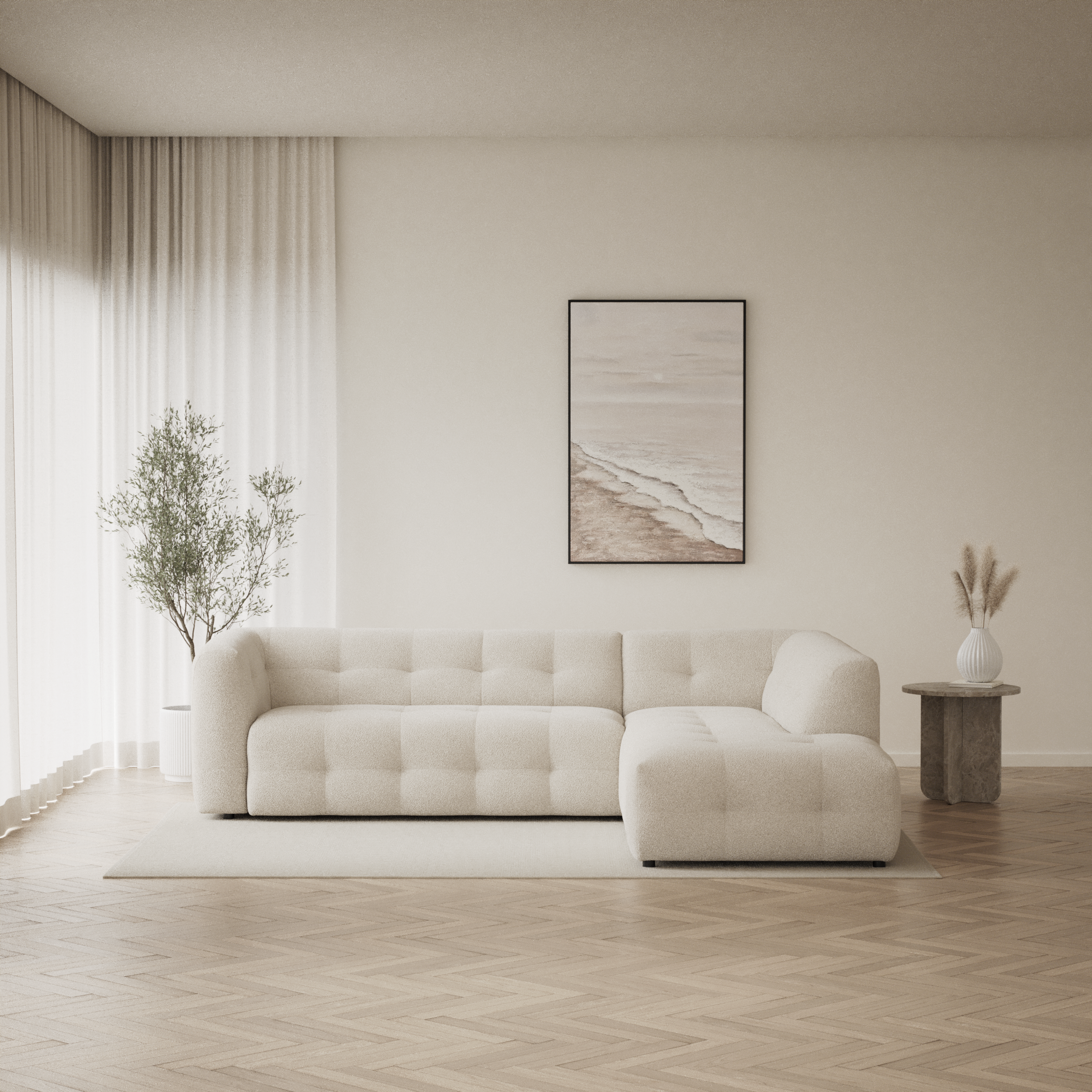 Bella - 3-sits soffa med divan höger - inspiration