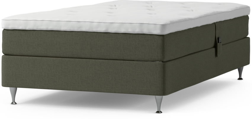 Delux Sense - Ställbar säng, enkelsäng med bäddmadrass och sängben