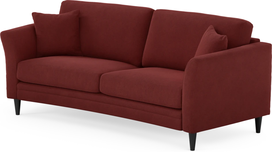 Eden - 2,5-sits soffa svängd - Röd