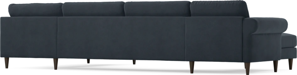 Bridge - 3-sits soffa med schäslong vänster och divan höger - Blå