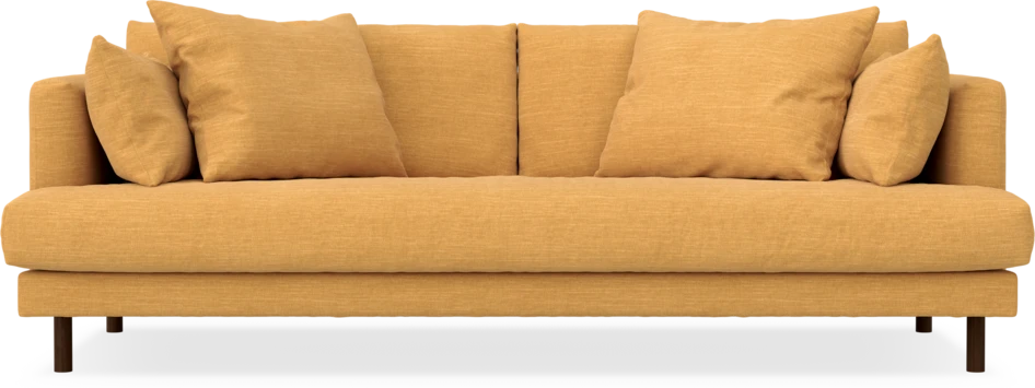 Harper - 3-sits soffa, hel dyna - Gul