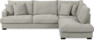 Mila - 3-sits soffa med divan höger - Grå