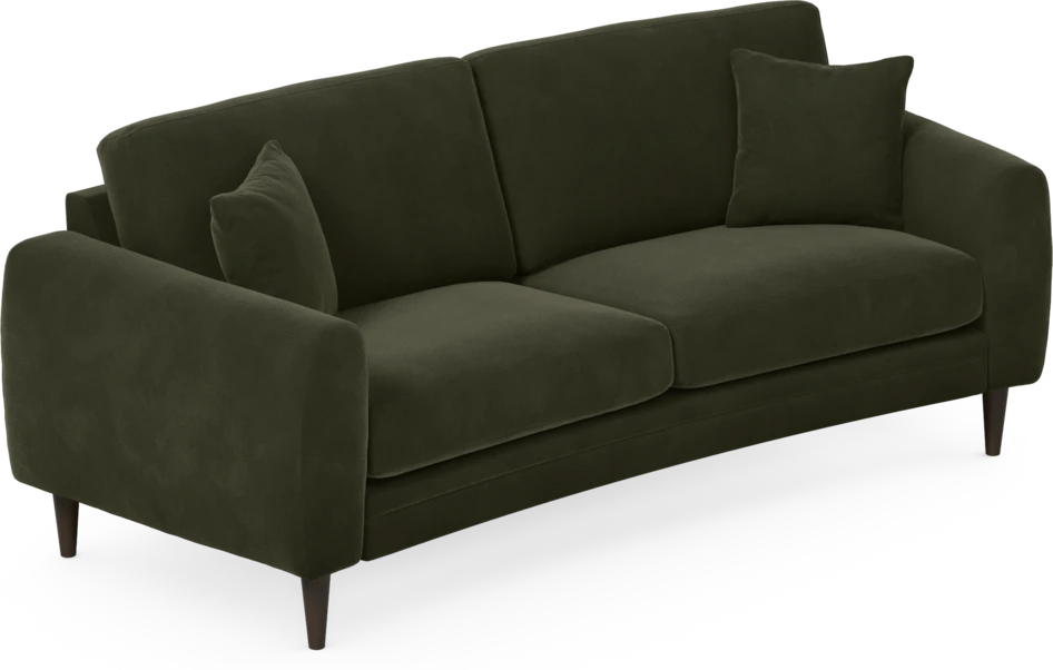 Eden - 2,5-sits soffa svängd - Grön