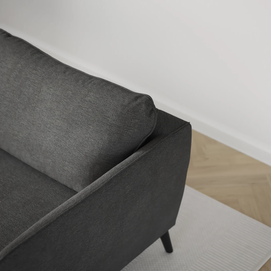 County - 3-sits soffa med divan vänster och schäslong höger - Grå