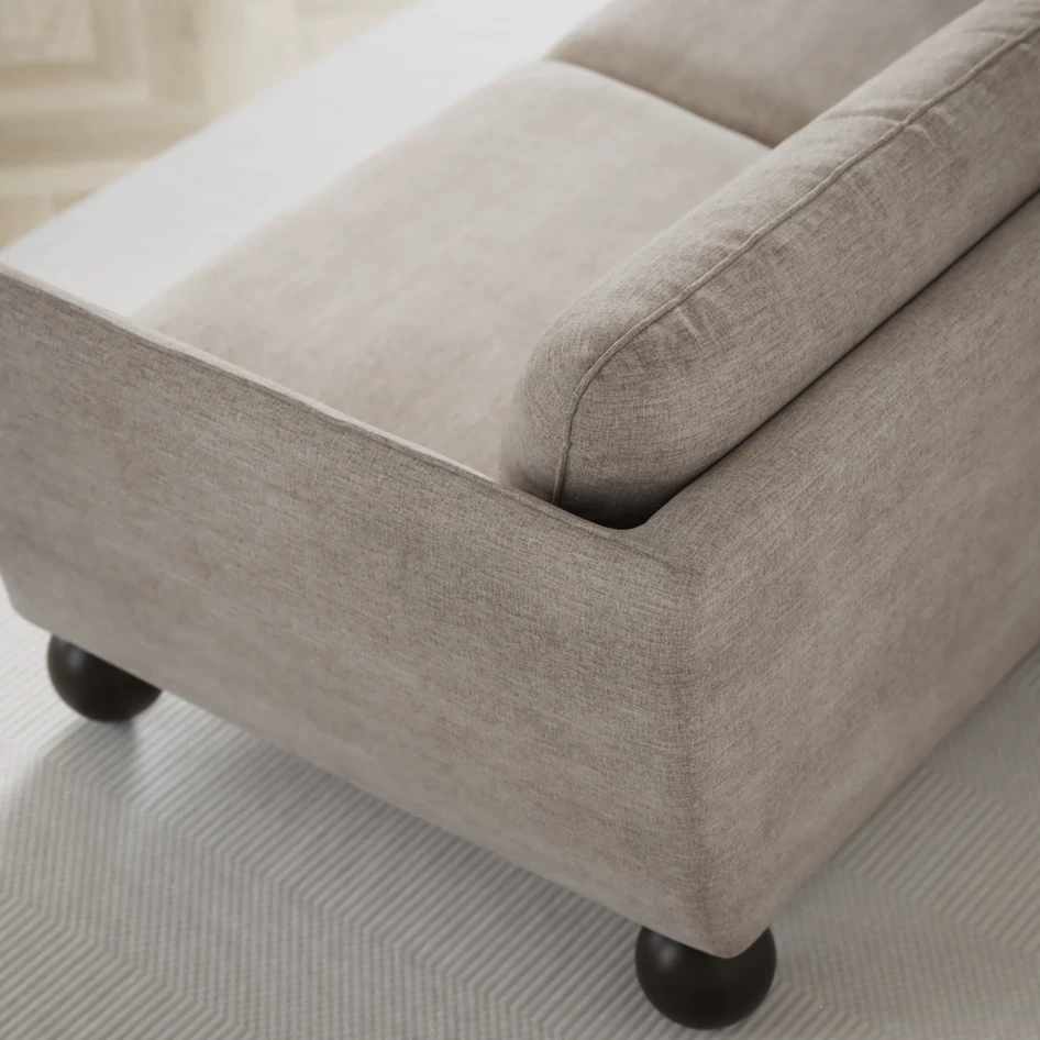 Madison Lux - 2-sits soffa med divan vänster och schäslong höger - Beige
