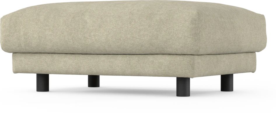 Cherrie - Fotpall 100, fast klädsel - Beige