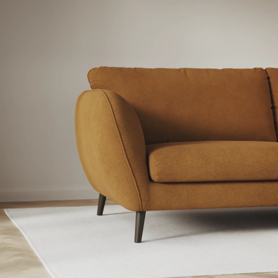 Madison Lux - Hörnsoffa 2+3-sits, hörn 1 - Gul