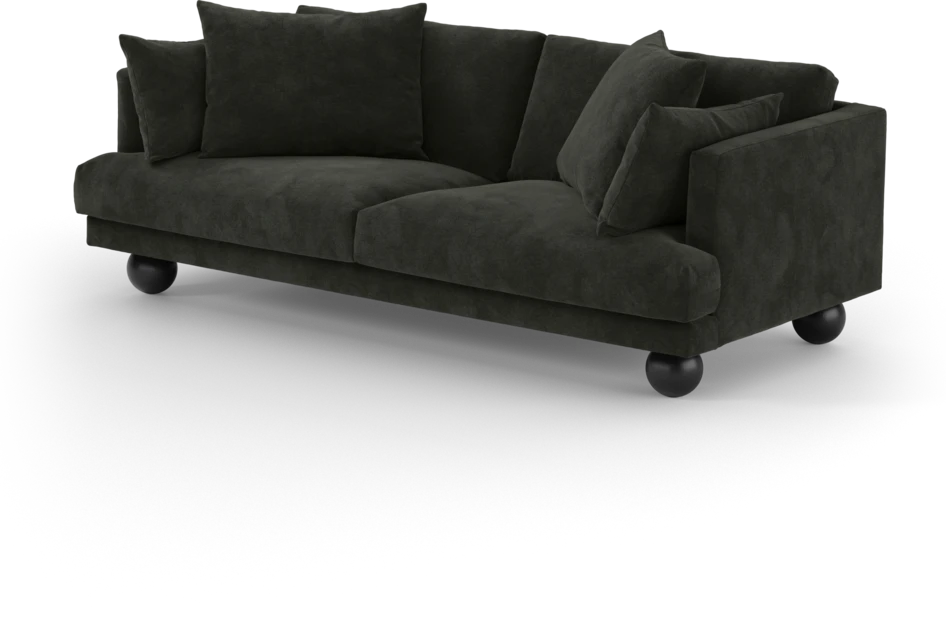 Harper - 3-sits soffa - Svart