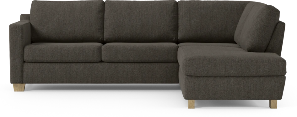 Friday - 2,5-sits soffa med divan höger - Brun