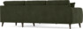 Eden - Hörnsoffa, 2,5+2,5-sits - Grön