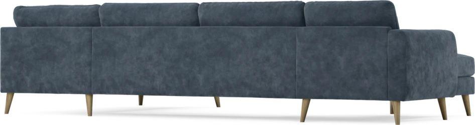 Bridge - 3-sits soffa med schäslong vänster och divan höger - Blå