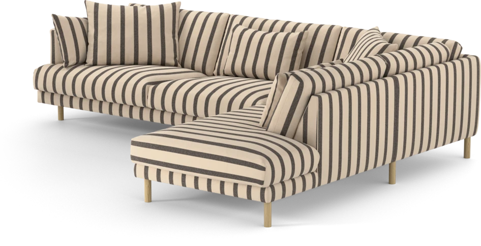 Harper - 3-sits soffa med divan höger - Flerfärgad
