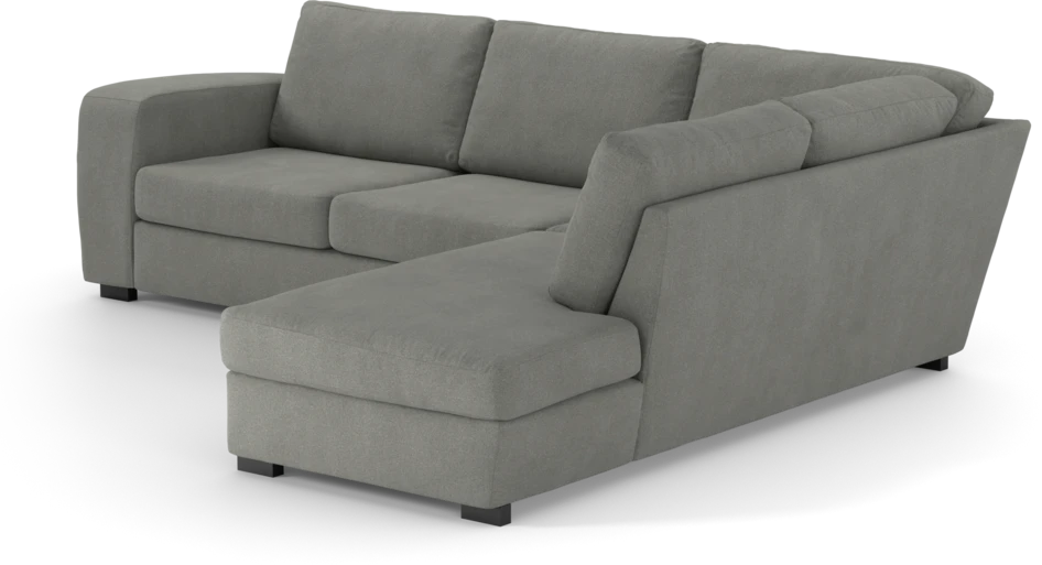 Friday - 2,5-sits soffa med divan höger - Grå