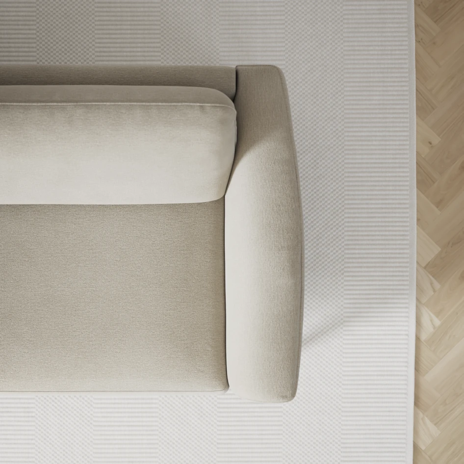 Bridge - 3-sits soffa med schäslong vänster och divan höger - Brun