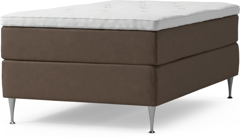Delux Exclusive - Kontinentalsäng, enkelsäng 120 cm med bäddmadrass och sängben