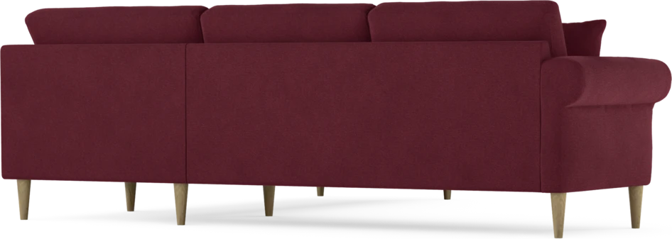 Eden - Hörnsoffa, 2,5+2,5-sits - Röd