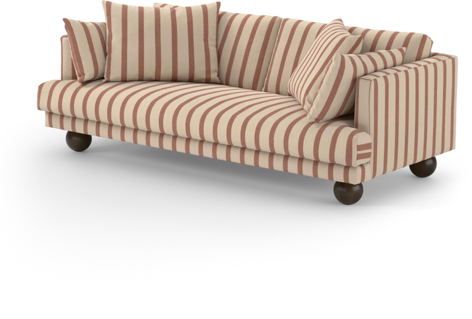 Harper - 3-sits soffa, hel dyna - Flerfärgad