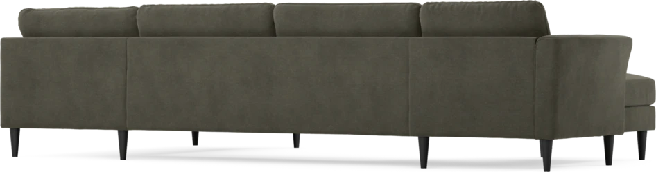 Bridge - 3-sits soffa med schäslong vänster och divan höger - Grå