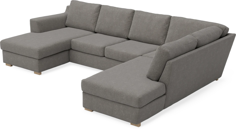 Friday - 3-sits soffa med schäslong vänster och divan höger - Grå