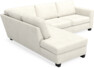 Friday - 2,5-sits soffa med divan vänster - Vit