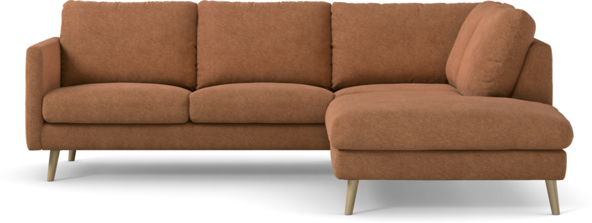 Madison Lux - 2-sits soffa med divan höger - Orange