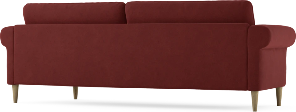 Bridge - 3-sits soffa svängd - Röd