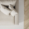 Rossi - 1,5-sits med armstöd höger - Beige