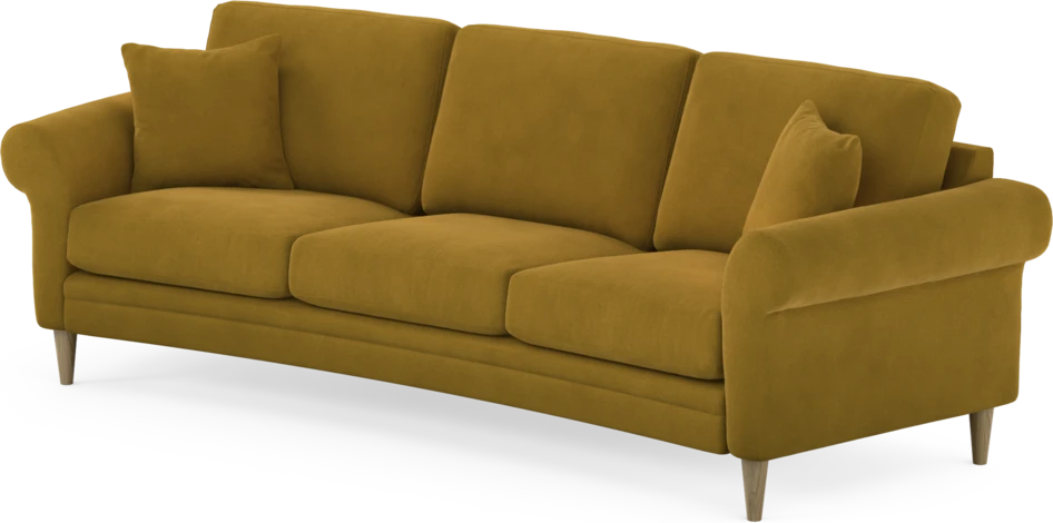 Eden - 3-sits soffa svängd - Gul