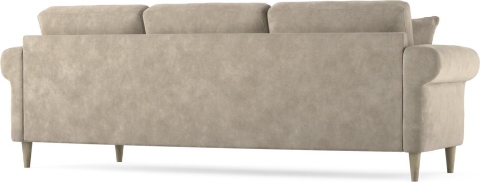 Eden - 3-sits soffa svängd - Beige