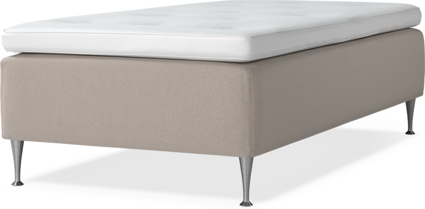 Delux Dream - Ramsäng, enkelsäng med bäddmadrass - Beige