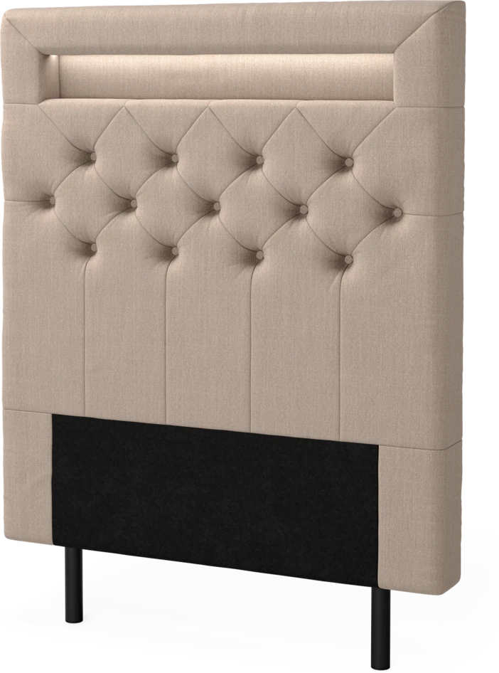 New York led - Sänggavel, 90-210 cm - Beige
