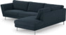 Madison Lux - 3-sits soffa med divan höger - Blå