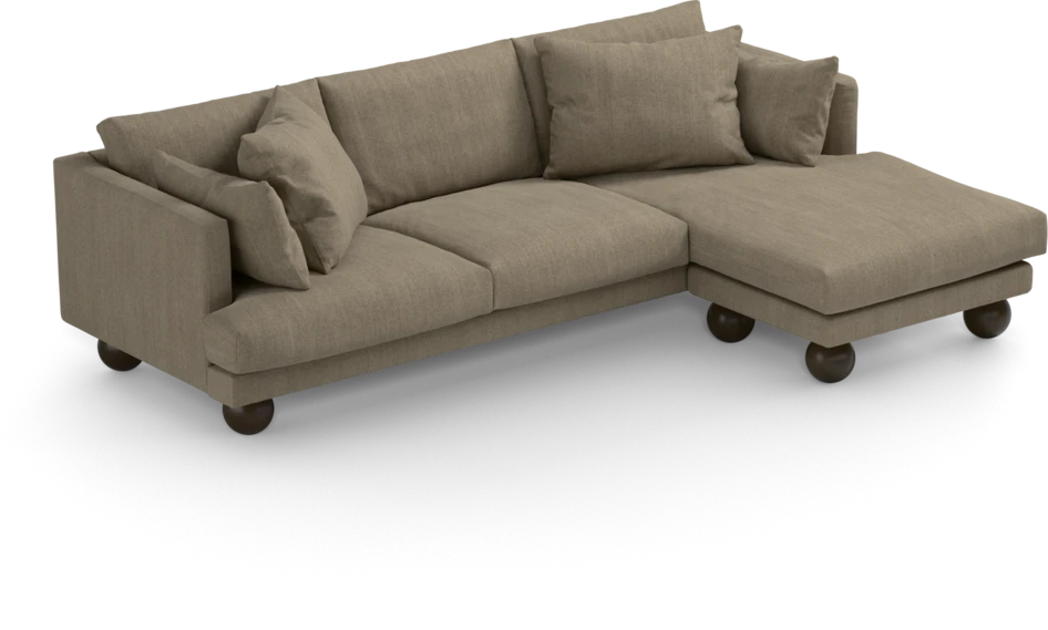 Harper - 4-sits med schäslong höger  - Beige