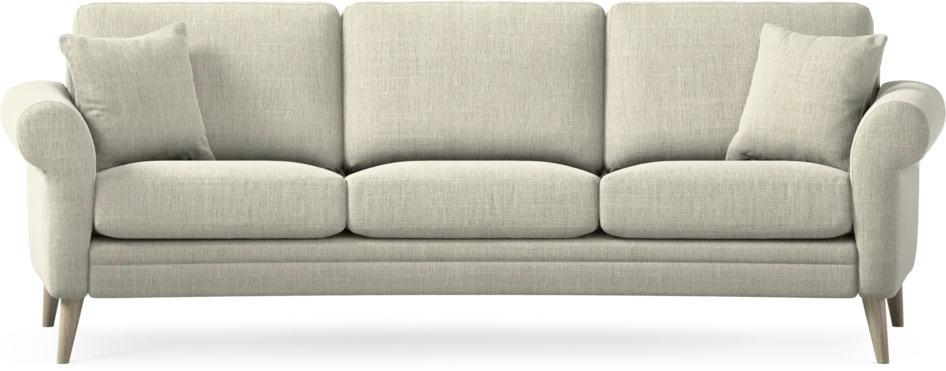 Eden - 3-sits soffa svängd - Beige