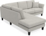Eden - 2-sits soffa med divan - Grå