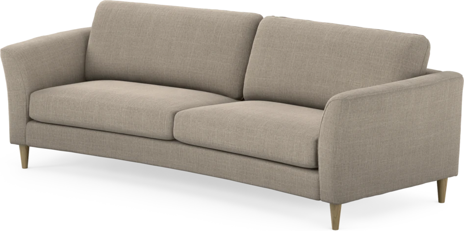 Bridge - 3-sits soffa svängd - Beige