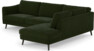 Madison Lux - 3-sits soffa med divan höger - Grön