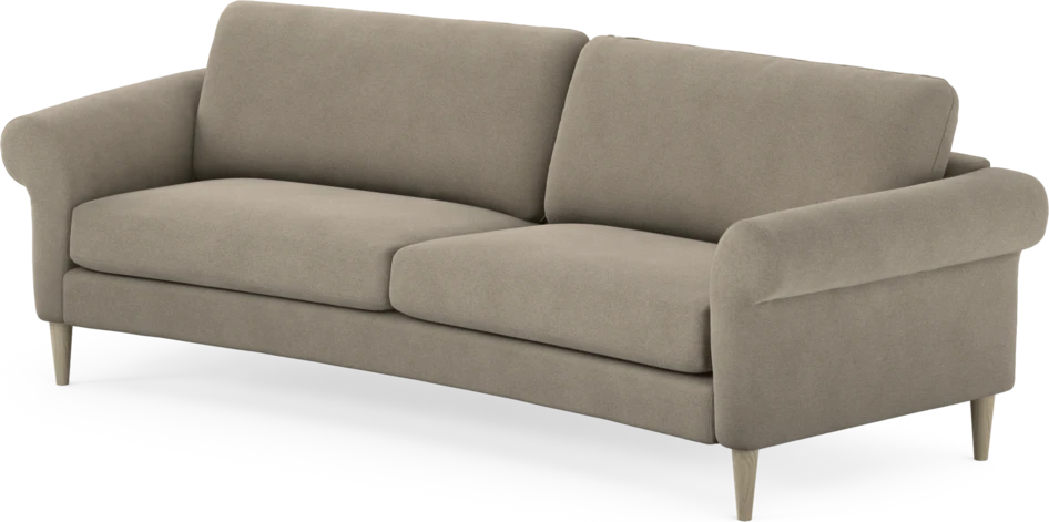 Bridge - 3-sits soffa svängd - Beige