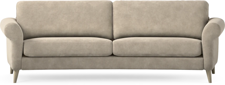 Bridge - 3-sits soffa svängd - Beige