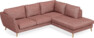 Madison - 2-sits soffa med divan höger - Röd