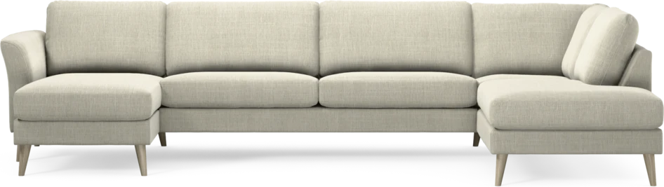 Bridge - 3-sits soffa med schäslong vänster och divan höger - Beige