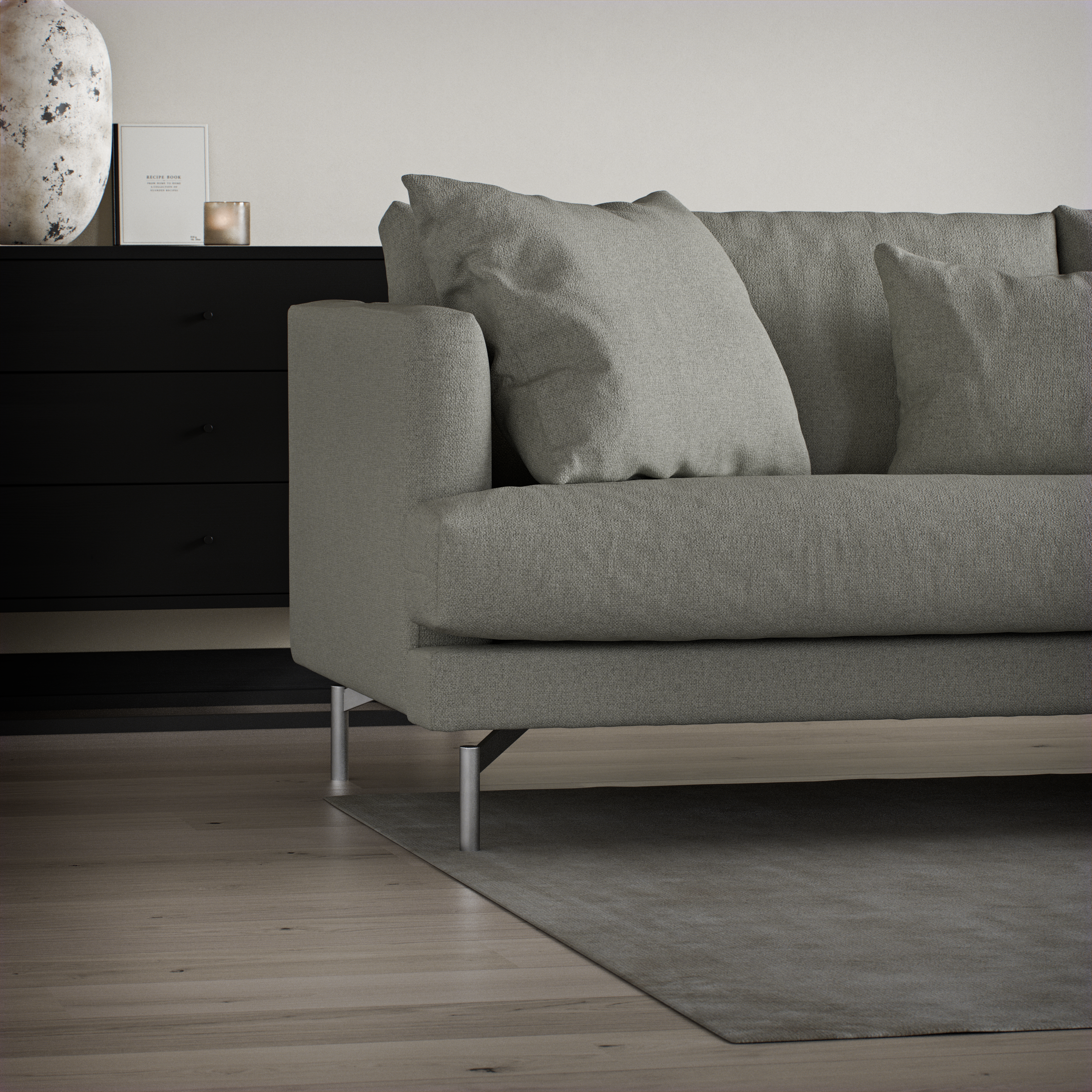 Harper - 3-sits soffa med divan höger - inspiration